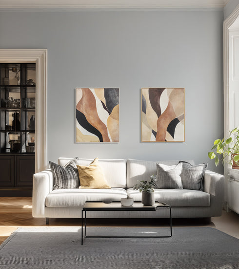 Still, Painting, Framed poster, Poster, H100xW80xD3,8cm, Sand